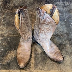 Authentic leather cowboy boots, size 11 men’s
